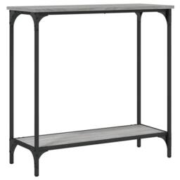 Berkfield Home Console Table Grey Sonoma 75x30.5x75 cm Engineered Wood - thumbnail 1