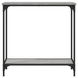 Berkfield Home Console Table Grey Sonoma 75x30.5x75 cm Engineered Wood - thumbnail 4