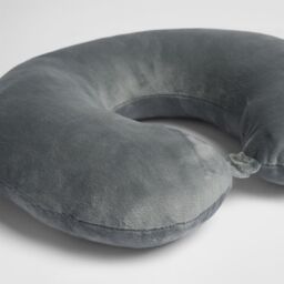 OHS Neck Pillow Travel Support U Shape Soft Head Rest Cushion in Charcoal - thumbnail 4