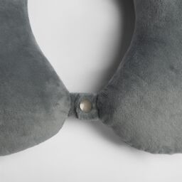 OHS Neck Pillow Travel Support U Shape Soft Head Rest Cushion in Charcoal - thumbnail 3