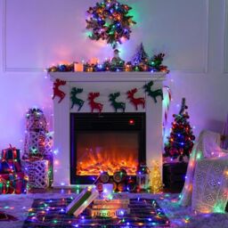 AKA 100 LED Multicoloured Christmas String Lights Indoor Outdoor Bedroom - thumbnail 4