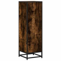 Berkfield Home Book Cabinet Smoked Oak 33.5x33x107.5 cm Engineered Wood in Brown - thumbnail 6