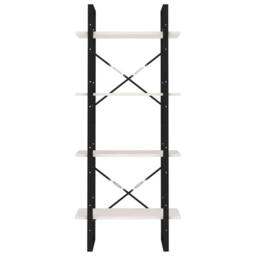 Berkfield Home Decorative 4-Tier Book Cabinet White 60x30x140 cm Solid Pine Wood - Size: 60 x 30 x 140 cm - thumbnail 5