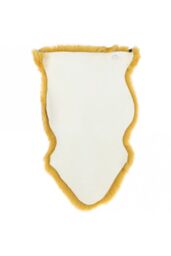 Fenland England Real Sheepskin Single Rug in Yellow - Size: Small - thumbnail 2