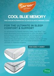 Sareer Furniture Limited Cool Blue Memory Coil Mattress in White - Size: Double - thumbnail 5