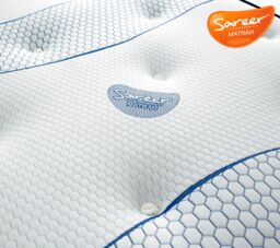 Sareer Furniture Limited Cool Blue Memory Coil Mattress in White - Size: Double - thumbnail 3