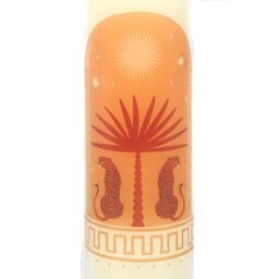 Something Different Sandalwood & Oud Leopard Palm Tube Candle in White - thumbnail 3