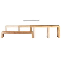 Berkfield Home Beautiful 2 Piece TV Cabinet Solid Acacia Wood in Brown - thumbnail 8