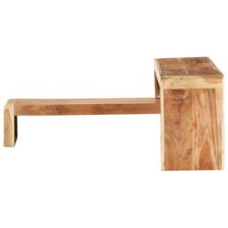 Berkfield Home Beautiful 2 Piece TV Cabinet Solid Acacia Wood in Brown - thumbnail 4