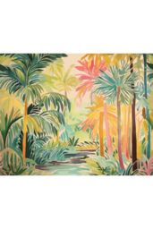 Origin Murals Pretty Palms Matt Smooth Paste the Wall Mural in Emerald - Size: W300 cm x H240 cm - thumbnail 2