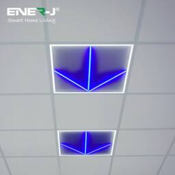 ENER-J 60x60cm LED Frame Panel Light 6000K with Blue Arrow Design 40W in White - Size: 60x60 cm - thumbnail 6