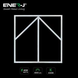 ENER-J 60x60cm LED Frame Panel Light 6000K with Blue Arrow Design 40W in White - Size: 60x60 cm - thumbnail 2