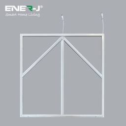 ENER-J 60x60cm LED Frame Panel Light 6000K with Blue Arrow Design 40W in White - Size: 60x60 cm - thumbnail 3