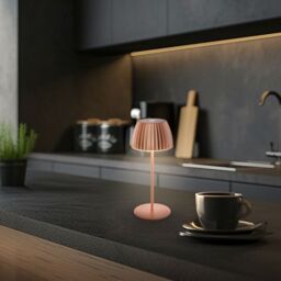 BRILONER Riffle Mini Dimmable Rechargeable USB C Design Award LED Table Lamp in Copper - thumbnail 5
