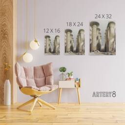 "Artery8 Great Hall at Karnak Temple D. Roberts Vintage Canvas Wall Art - Size: W18"" x H24""" - thumbnail 4