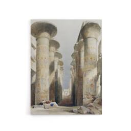 "Artery8 Great Hall at Karnak Temple D. Roberts Vintage Canvas Wall Art - Size: W18"" x H24""" - thumbnail 1