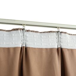 Berkfield Home Blackout Curtains with Hooks 2 pcs Taupe 140x175 cm - thumbnail 4