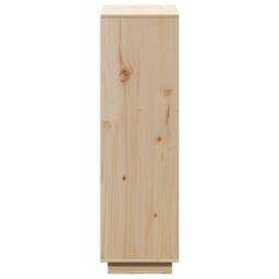 Berkfield Home Highboard 74x35x117 cm Solid Wood Pine in Light Tan - Size: 74 x 35 x 117 cm - thumbnail 8