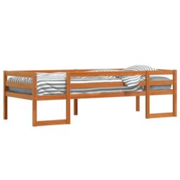 Berkfield Home Kids' Bed Frame without Mattress Wax Brown 80x200 cm - thumbnail 4