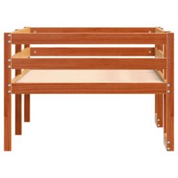 Berkfield Home Kids' Bed Frame without Mattress Wax Brown 80x200 cm - thumbnail 6