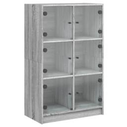 Berkfield Home Highboard with Doors Grey Sonoma 68x37x109 cm Engineered Wood - Size: 68 x 37 x 109 cm - thumbnail 3