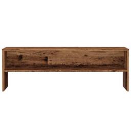 Berkfield Home TV Cabinet Old Wood 120x40x40 cm Engineered Wood in Brown - Size: 120 x 40 x 40 cm - thumbnail 4