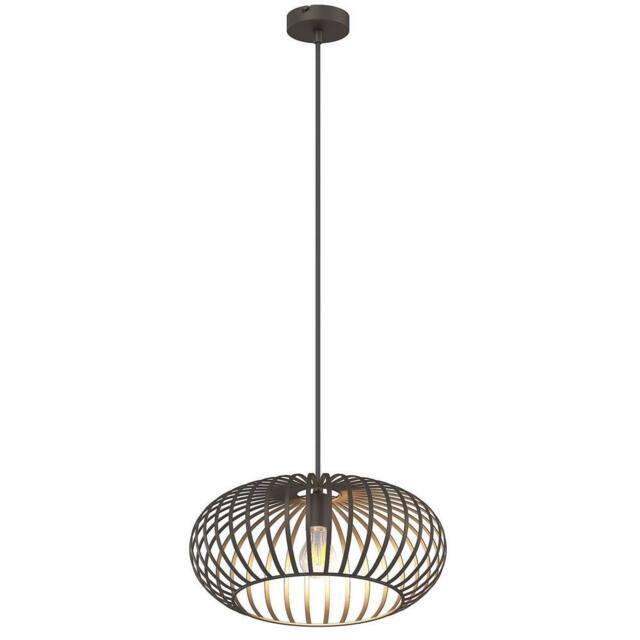 Netlighting Max Wire Frame Pendant Ceiling Light Brown 1x E27 - image 1