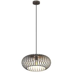 Netlighting Max Wire Frame Pendant Ceiling Light Brown 1x E27 - thumbnail 1