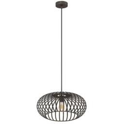 Netlighting Max Wire Frame Pendant Ceiling Light Brown 1x E27 - thumbnail 2