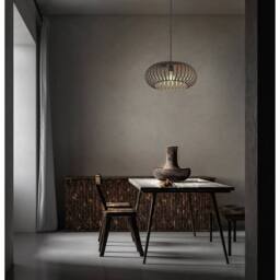 Netlighting Max Wire Frame Pendant Ceiling Light Brown 1x E27 - thumbnail 5