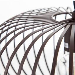 Netlighting Max Wire Frame Pendant Ceiling Light Brown 1x E27 - thumbnail 3