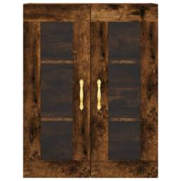 Berkfield Home Wall Mounted Cabinets 2 pcs Smoked Oak Engineered Wood in Brown - thumbnail 6