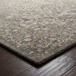 Livabliss Arda Vintage Blue Grey Brown Taupe Traditional Boho Fringe Living Rug - Size: 200 cm x 290 cm - thumbnail 6
