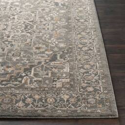 Livabliss Arda Vintage Blue Grey Brown Taupe Traditional Boho Fringe Living Rug - Size: 200 cm x 290 cm - thumbnail 5