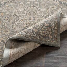 Livabliss Arda Vintage Blue Grey Brown Taupe Traditional Boho Fringe Living Rug - Size: 200 cm x 290 cm - thumbnail 4
