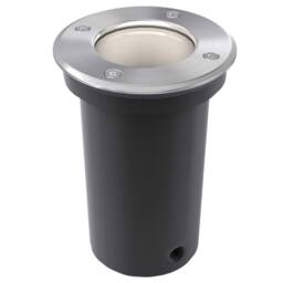 Berkfield Home Outdoor Ground Lights 3 pcs Round in Silver - thumbnail 3