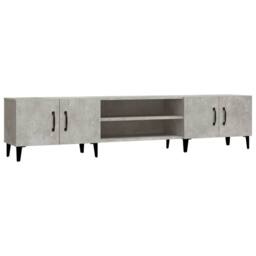 Berkfield Home TV Cabinet Concrete Grey 180x31.5x40 cm Engineered Wood