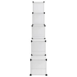 Berkfield Home Storage Cube Organiser with 15 Cubes Transparent PP in Clear - thumbnail 4