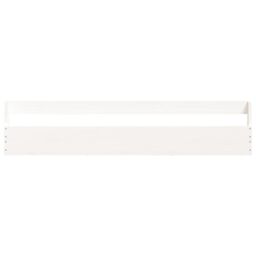 Berkfield Home Wall-mounted Shoe Racks 2 pcs White 110x9x23 cm Solid Wood Pine - Size: 110 x 9 x 23 cm - thumbnail 6