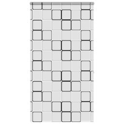 Berkfield Home Shower Roller Blind with Cassette 120x240 cm Fabric Width 116 cm in Black