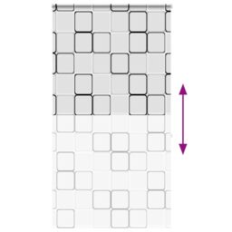 Berkfield Home Shower Roller Blind with Cassette 120x240 cm Fabric Width 116 cm in Black - thumbnail 5