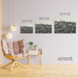 "Artery8 President Abraham Lincoln Gettysburg Address Canvas Wall Art Print in Grey - Size: W18"" x H24""" - thumbnail 4
