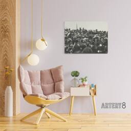 "Artery8 President Abraham Lincoln Gettysburg Address Canvas Wall Art Print in Grey - Size: W18"" x H24""" - thumbnail 3