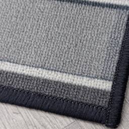 runrug Hallway Runner Rug - Non-Slip, Hardwearing, 5.4mm - 'Malis' in Grey - Size: 100 cm x 270 cm - thumbnail 2