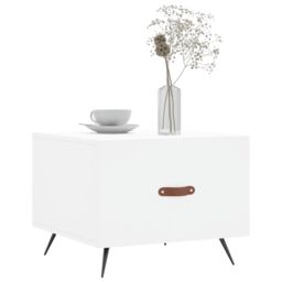 Berkfield Home Coffee Tables 2 pcs White 50x50x40 cm Engineered Wood - Size: 50 x 50 x 40 cm - thumbnail 3