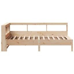 Berkfield Home Bookcase Bed without Mattress 75x190 cm Solid Wood Pine in Light Tan - thumbnail 8