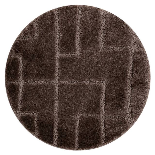 RugsX Dywaniki Łazienkowe Rug in Brown - Size: 100 cm diameter - image 1