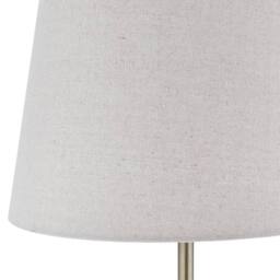 First Choice Lighting Lytchett - Antique Brass Spindle Floor Lamp with Natural Linen Shade in Bronze - thumbnail 5