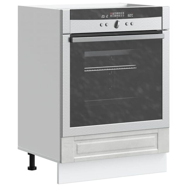 Berkfield Home Oven Cabinet Porto Concrete Grey Engineered Wood - image 1