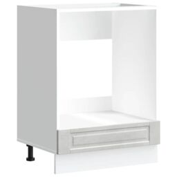 Berkfield Home Oven Cabinet¬†Porto Concrete Grey Engineered Wood - thumbnail 2